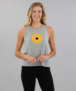CorePower Yoga Glow Heather Grey Racerback